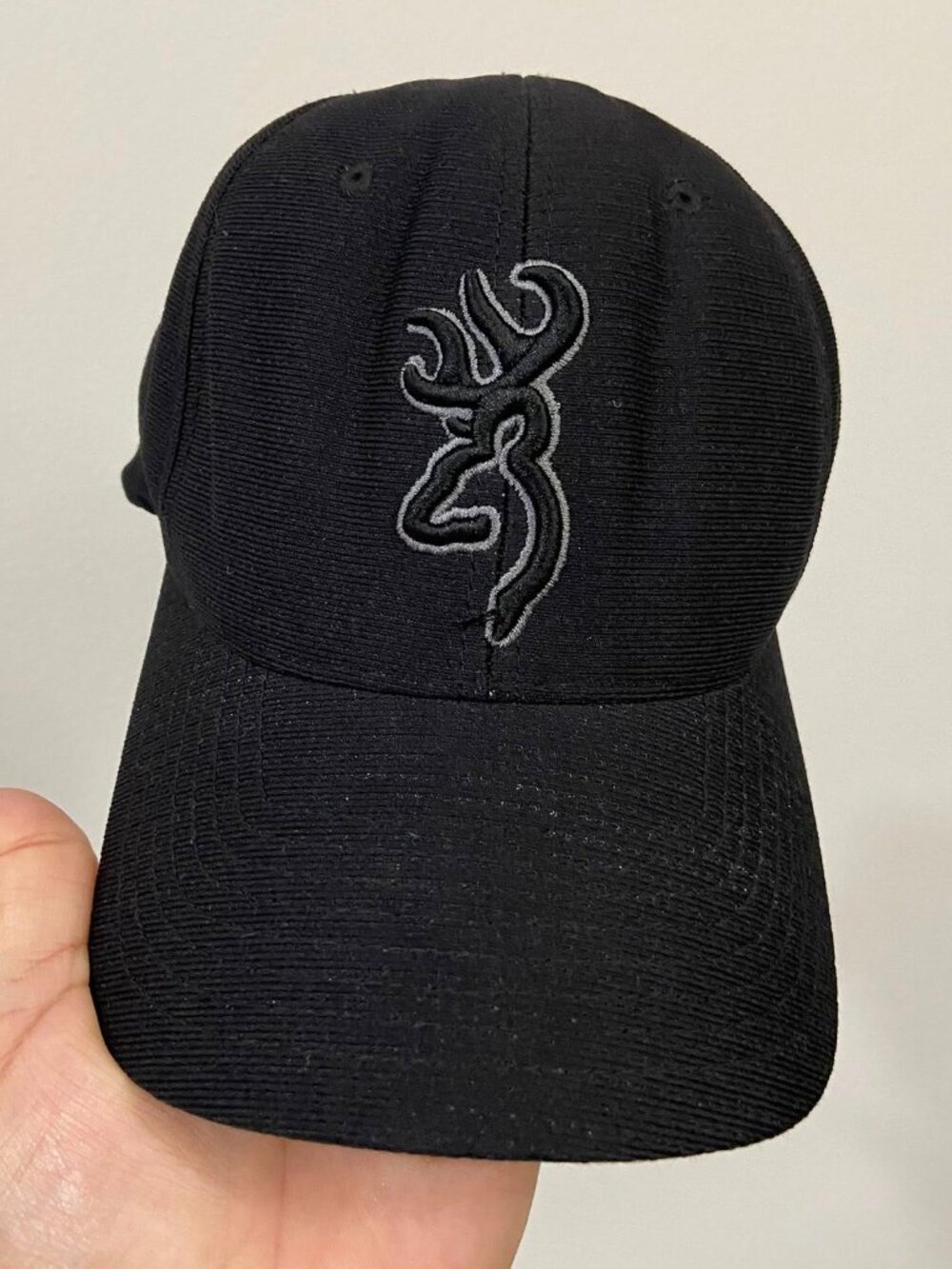 BROWNING Black Flexfit Cap, Size S-M